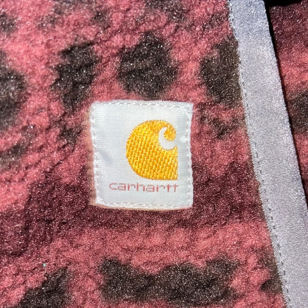 Carhartt Maroon and Black Patterned Women's Sweater - Picture 4 of 7